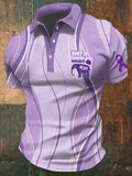 Alzheimer's Elephant Print  Men's Polo Shirt