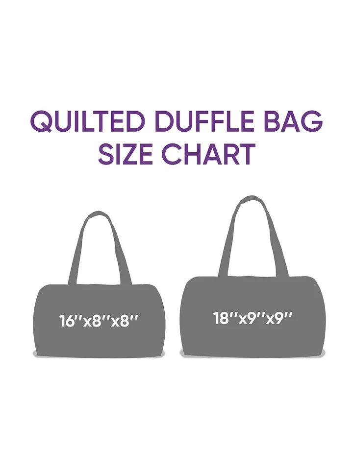 Hippie Van Mushroom Quilted Duffle Bag