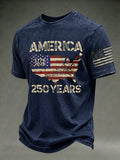 Men's USA 250th Anniversary Short-Sleeve Crew Neck T-Shirt