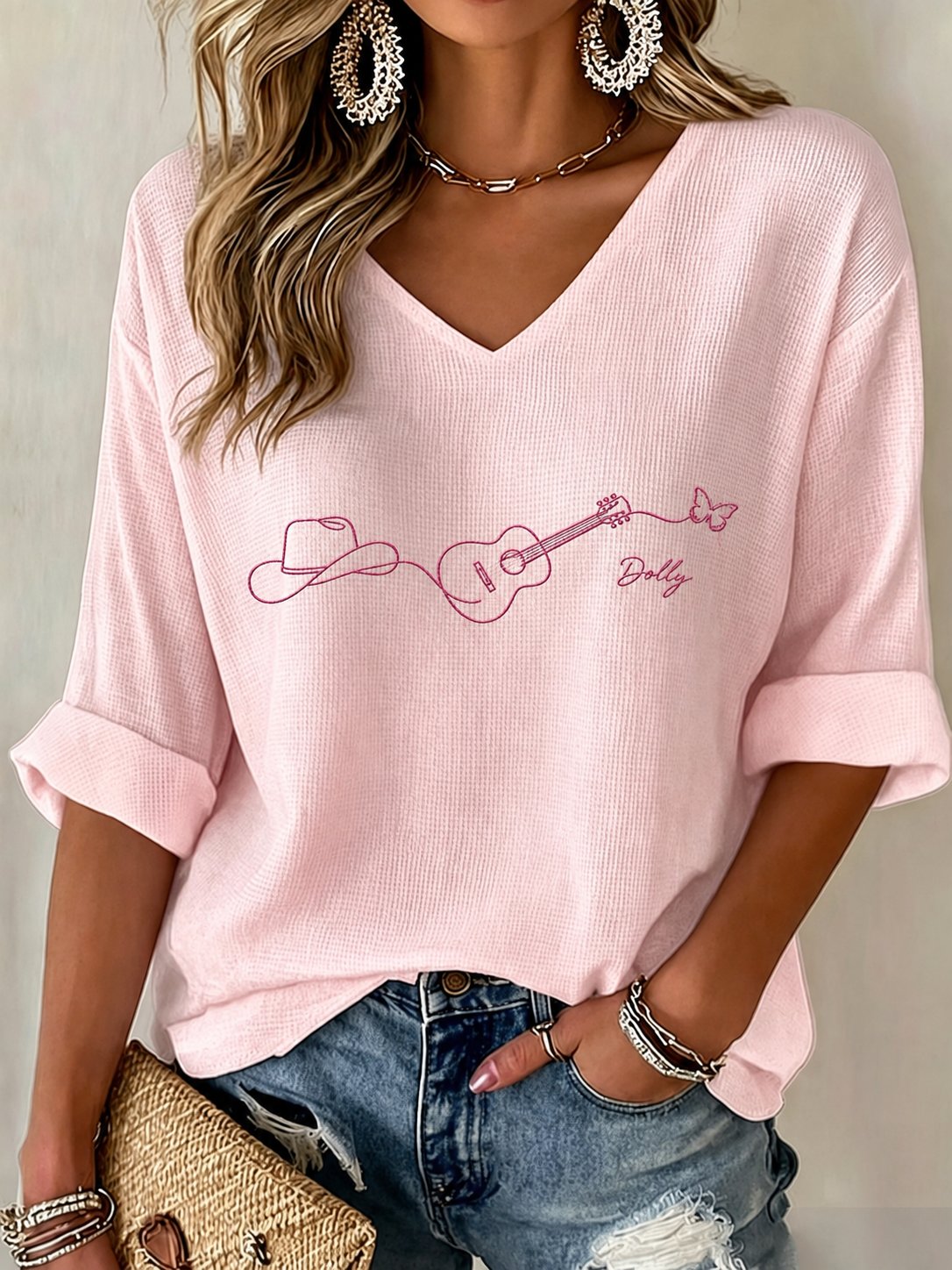 Women's Tribute to Country Music Legend Printed T‐Shirt