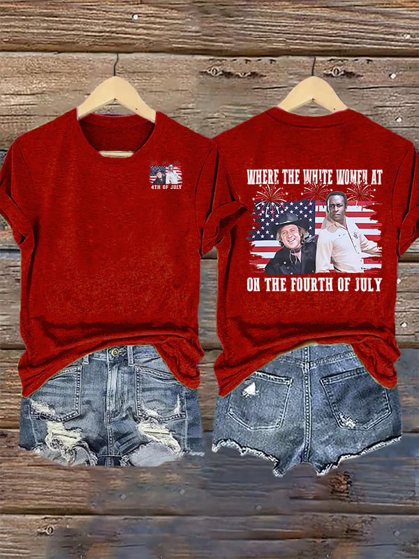 Women's  ON THE FOURTH OF JULY  Print T-Shirt