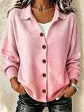 Women's Retro Gradient Line Fall/Winter Knitted Coat