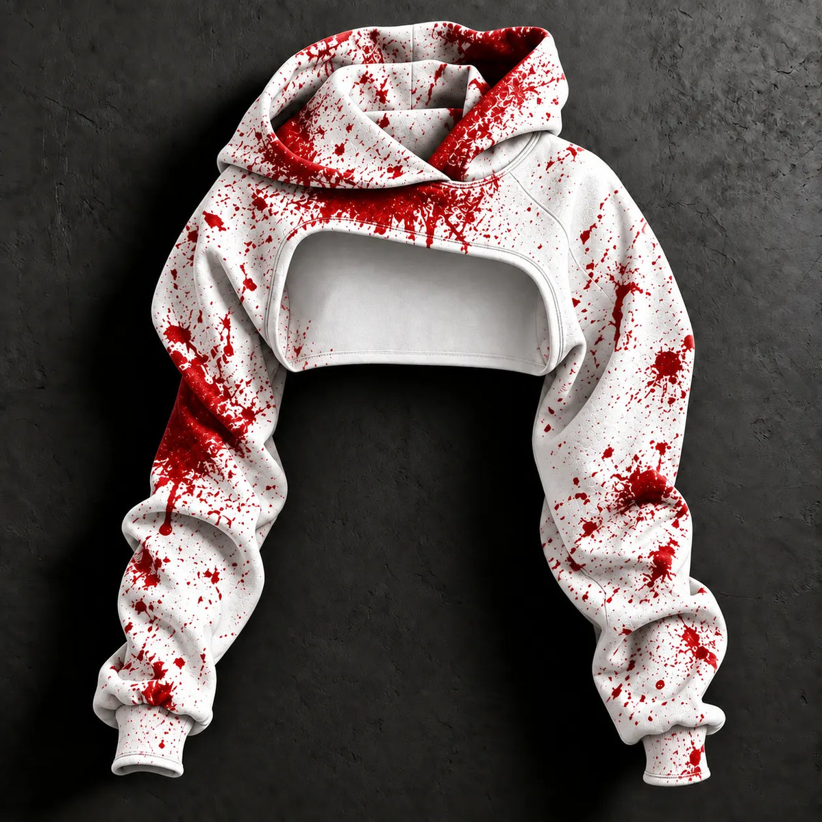 Women's Halloween I'm Okay It's Not My Blood Print Hoodie Two-piece Set
