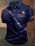 Men's Casual Printed Polo Shirt