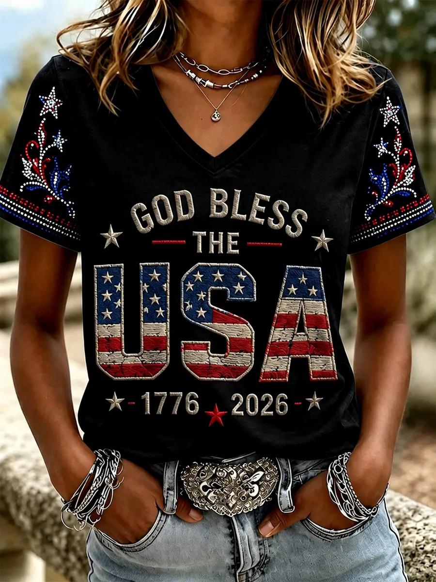 Women's Casual Faith Graphic Print T-Shirt