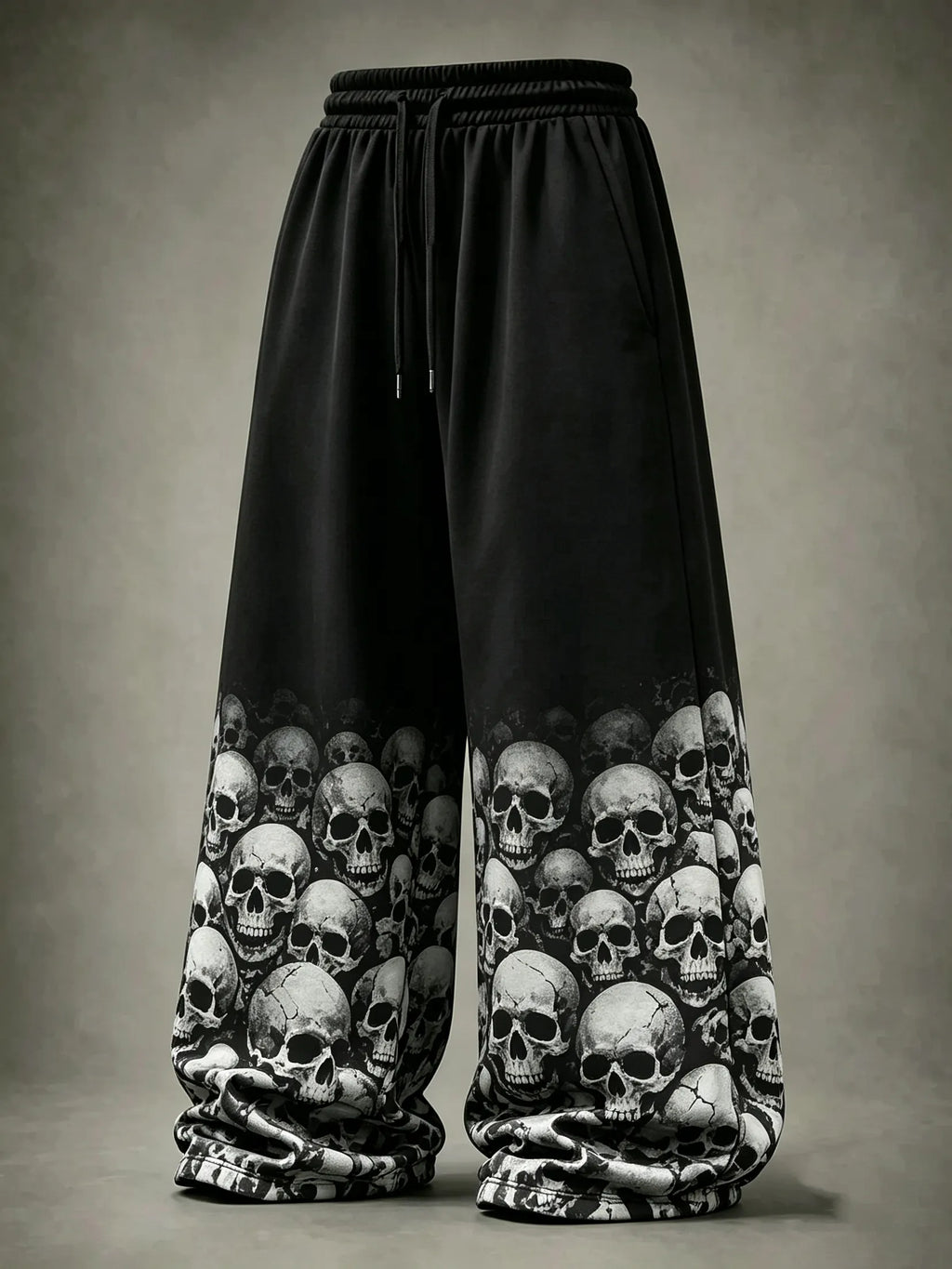 Women's Dark Skull Print Trousers