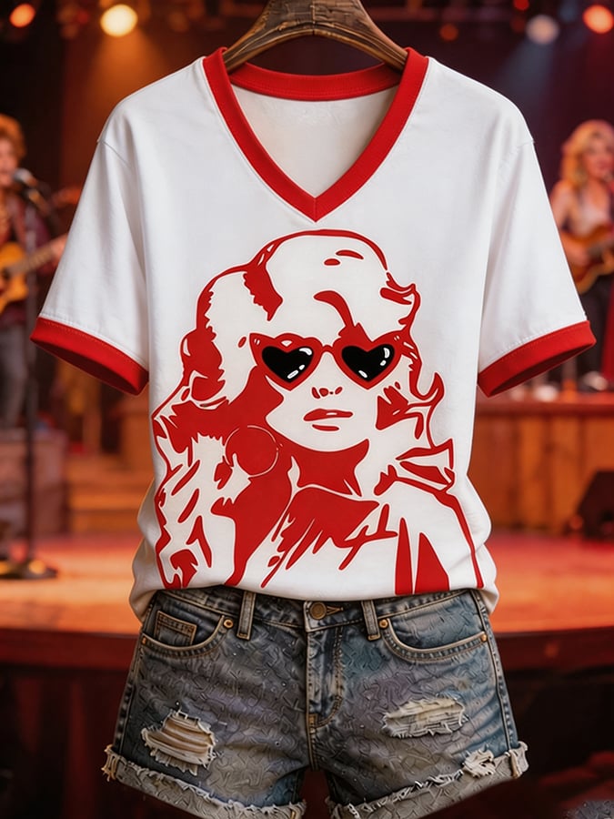 Country Singer Commemorative Printed T-Shirt