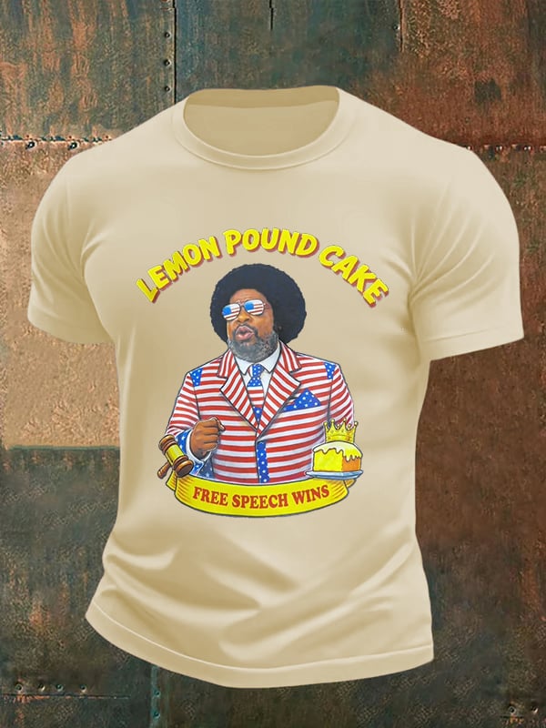 Men's Lemon Pound Cake  Printed T-Shirt
