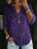 Alzheimer's Print Linen Top