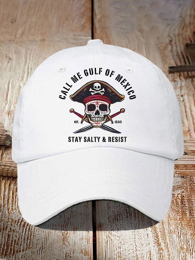 Call Me Gulf Of Mexico Print Baseball Cap