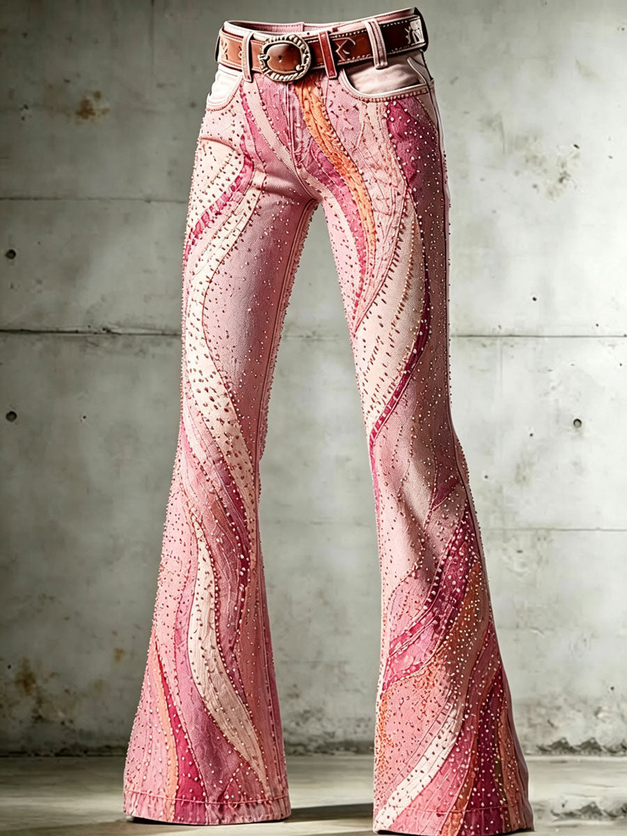 Ladies' Western Style Daily Casual Denim Pants