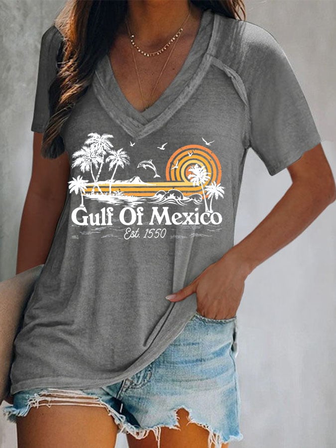 Women's Gulf Of Mexico Print T-Shirt
