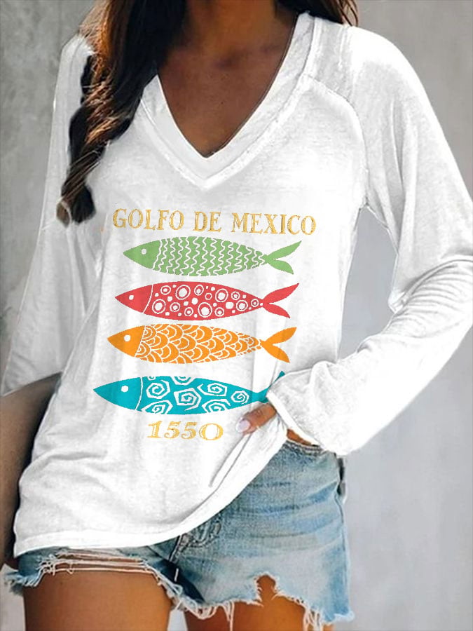 Women's Gulf Of Mexico Print T-Shirt