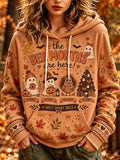 Women's Retro Ber Months Print Hoodie