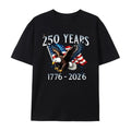 250 Years 1776- 2026 United States Flag 100% Cotton T-Shirt