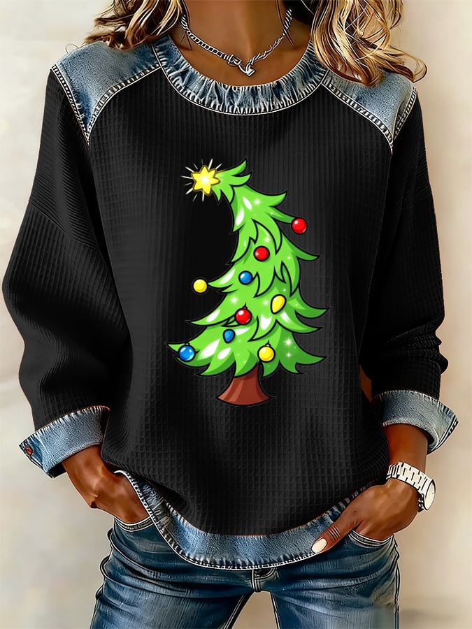 Women's Christmas Print Casual Top