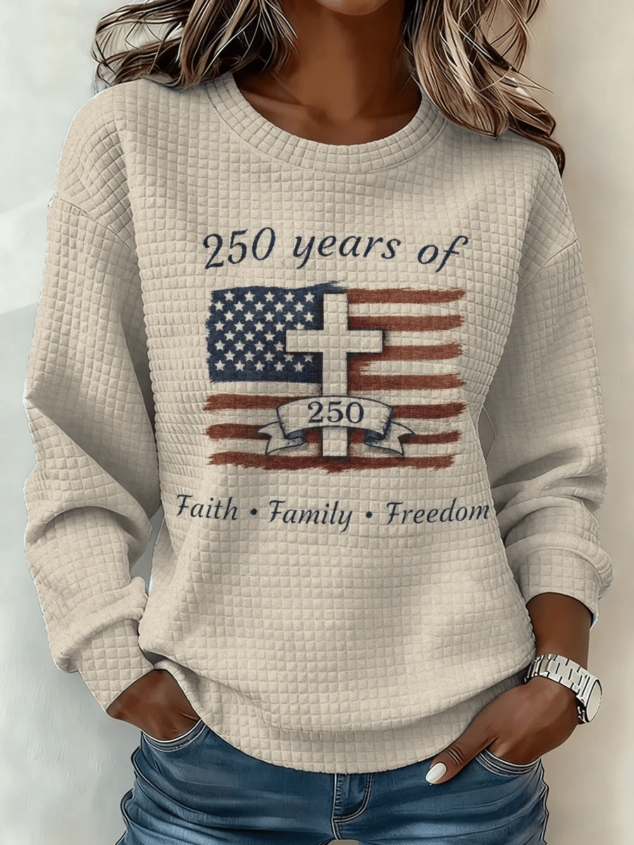 Women's USA 250th Anniversary Print Sweatshirt