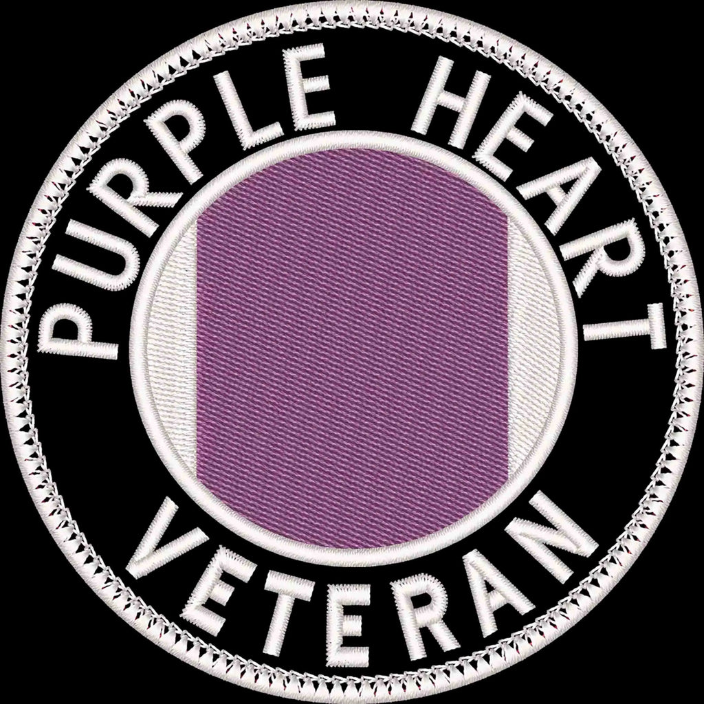 National Purple Heart Day Purple Heart Veteran Pattern 100% Cotton T-Shirt