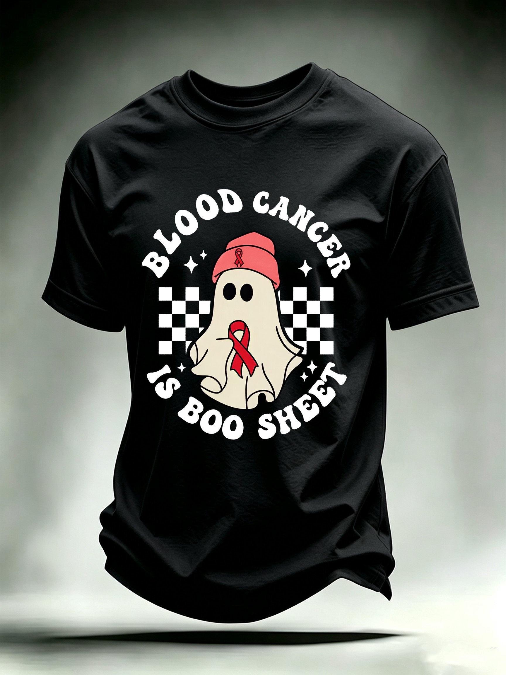 Men's BLOOD CANCER IS BOO SHEET Print T-Shirt