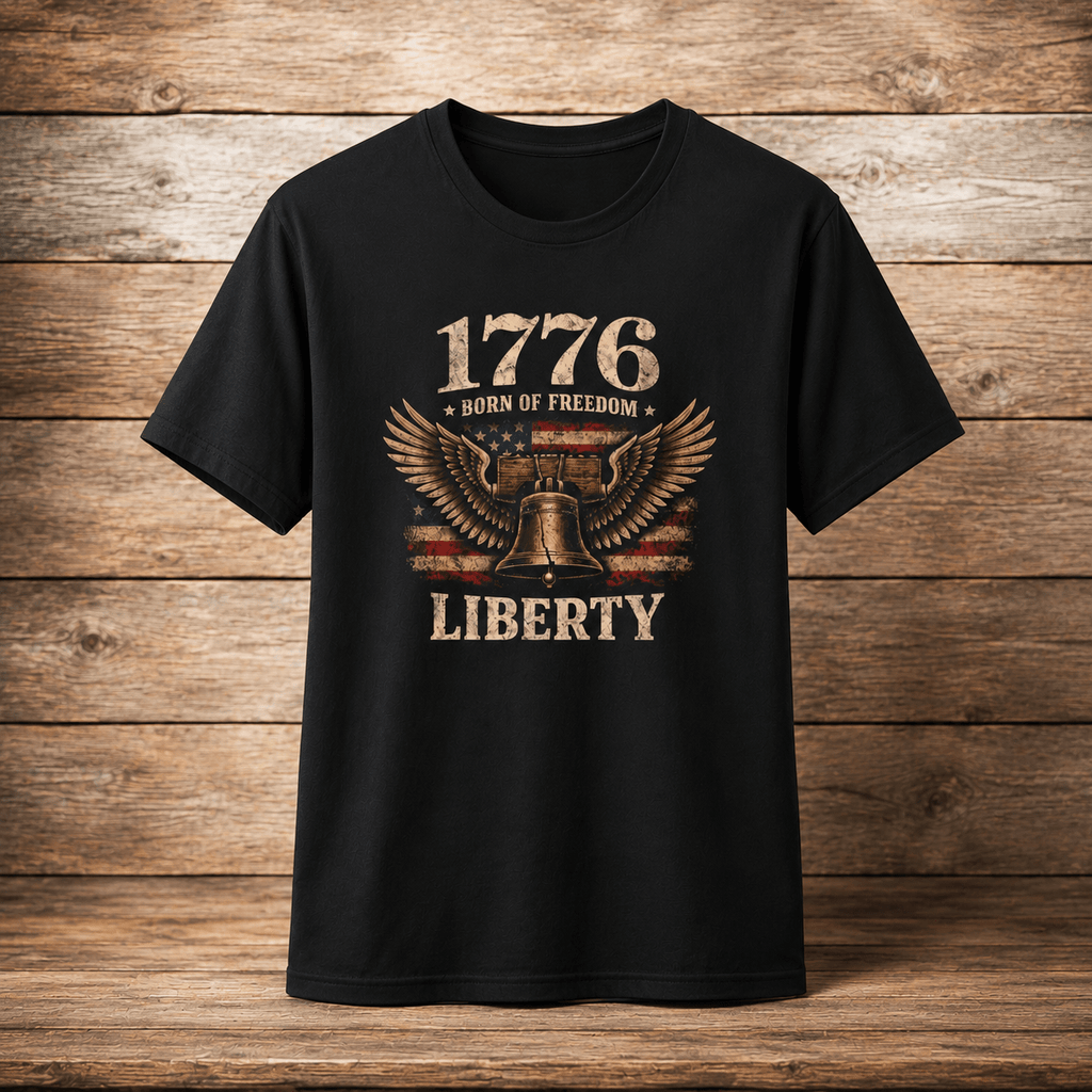 1776–2026 Liberty & Freedom Eagle T-Shirt | America's 250th Anniversary