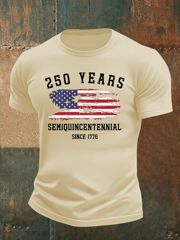 Men's 250 Years Semiquincentennial Since 1776 T-Shirt