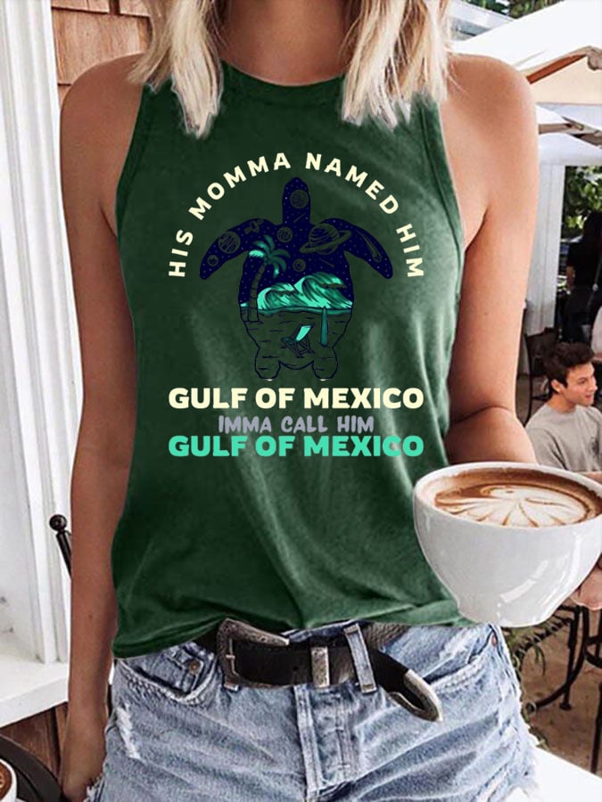 Women's Gulf of Mexico Crew Neck Tank Top