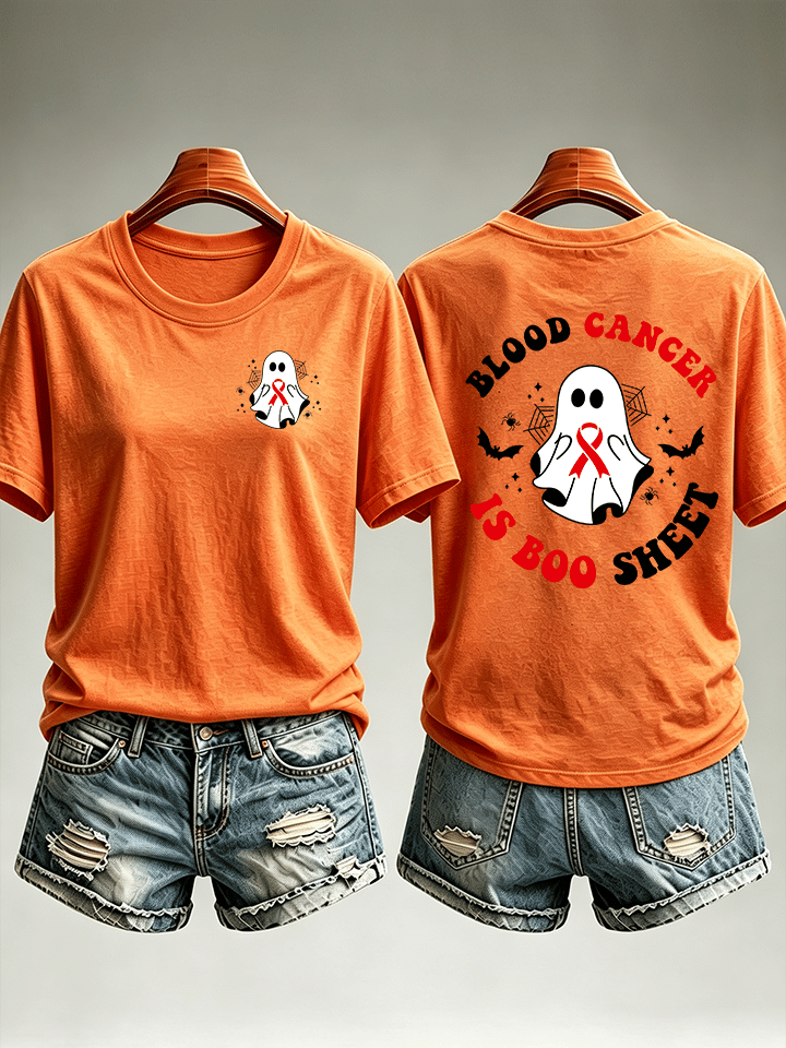 Women's  BLOOD CANCER Print T-Shirt