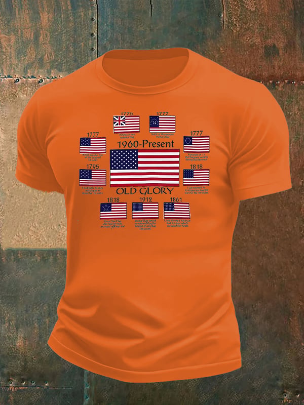 Men's  OLD GLORY Print T-Shirt