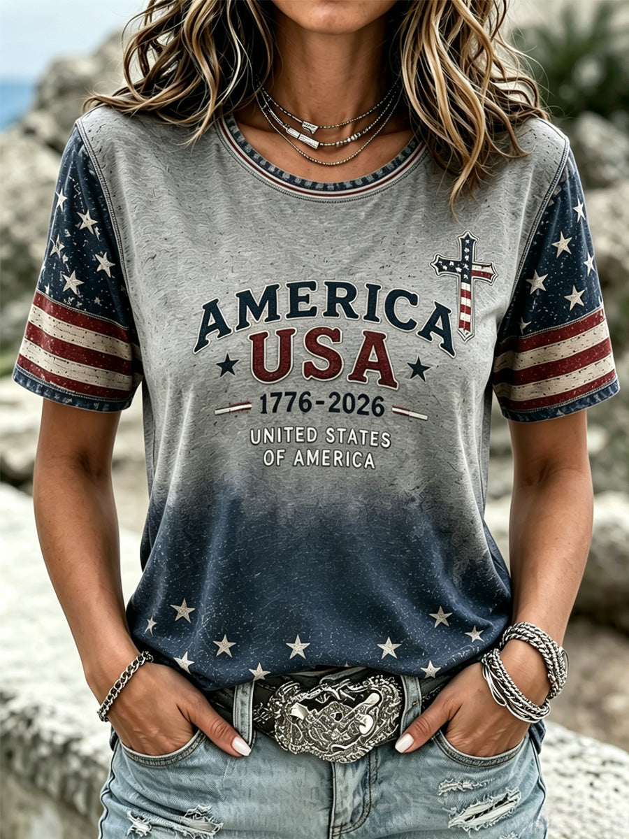 Women's Faith Casual Printed Top