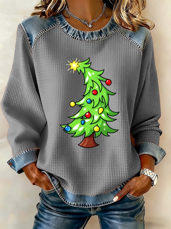Women's Christmas Print Casual Top