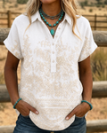 Women'S Casual Printed Top