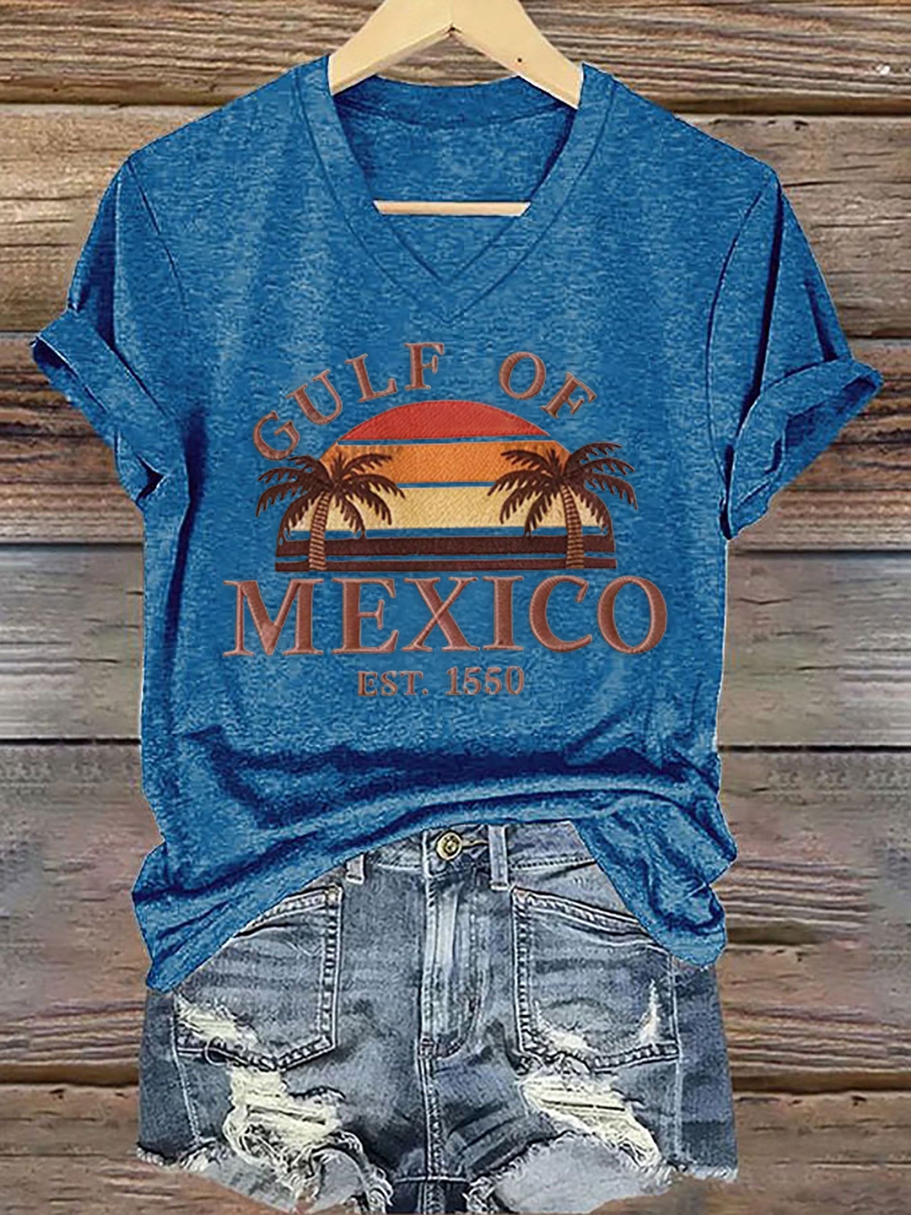 Women's Gulf of Mexico Printed Short-Sleeved T-Shirt