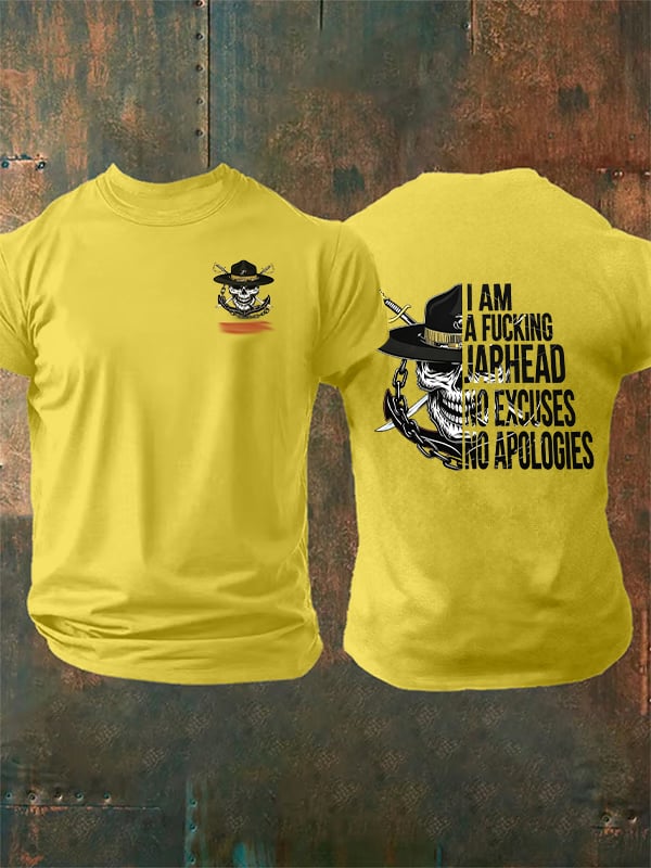 Men's  Pirate Skull Print T-Shirt