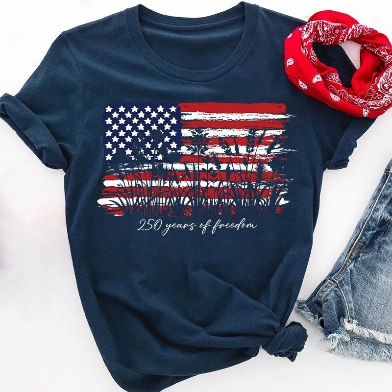 Land Of The Free Home Of The Brave Cotton T-Shirt