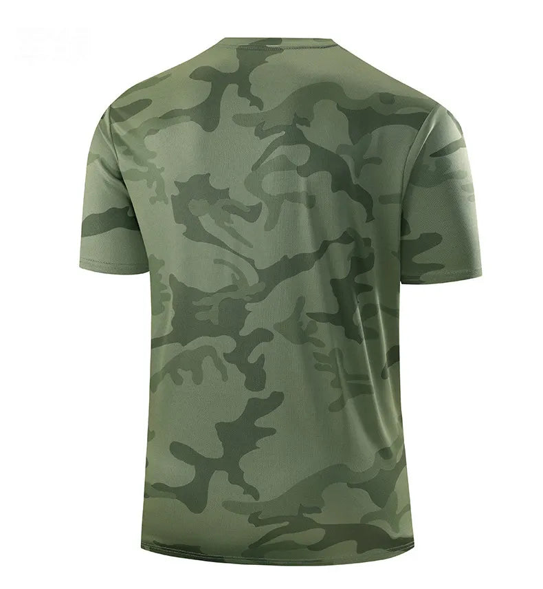 Men's Camouflage Quick-Dry Breathable Outdoor Short-Sleeve Shirt