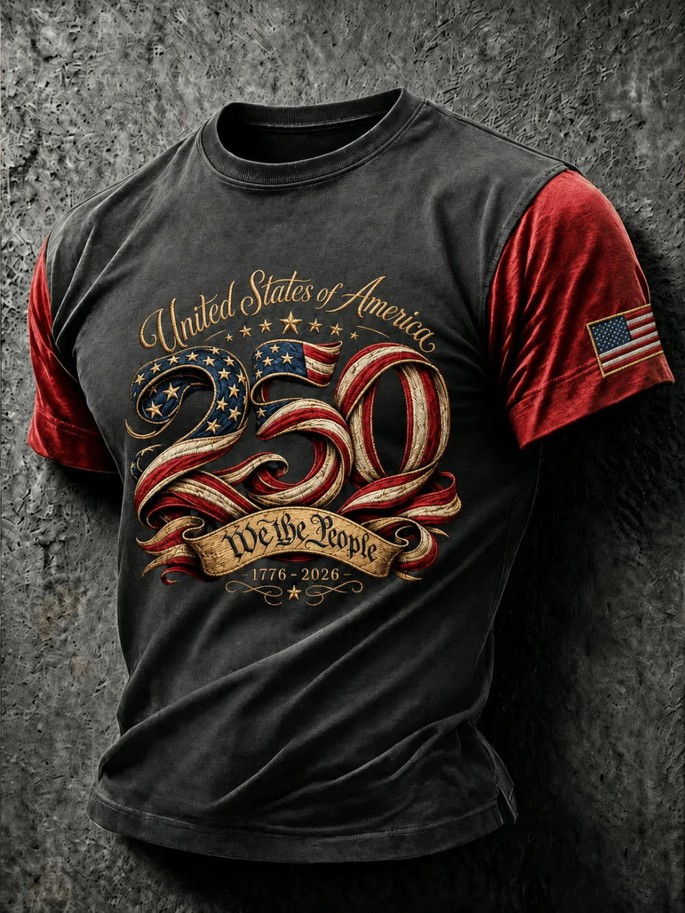 Men'S 250Th Anniversary Printed T-Shirt From The United States