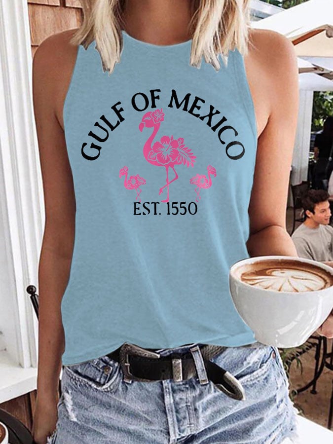Women's Gulf Of Mexico Print Tank Top
