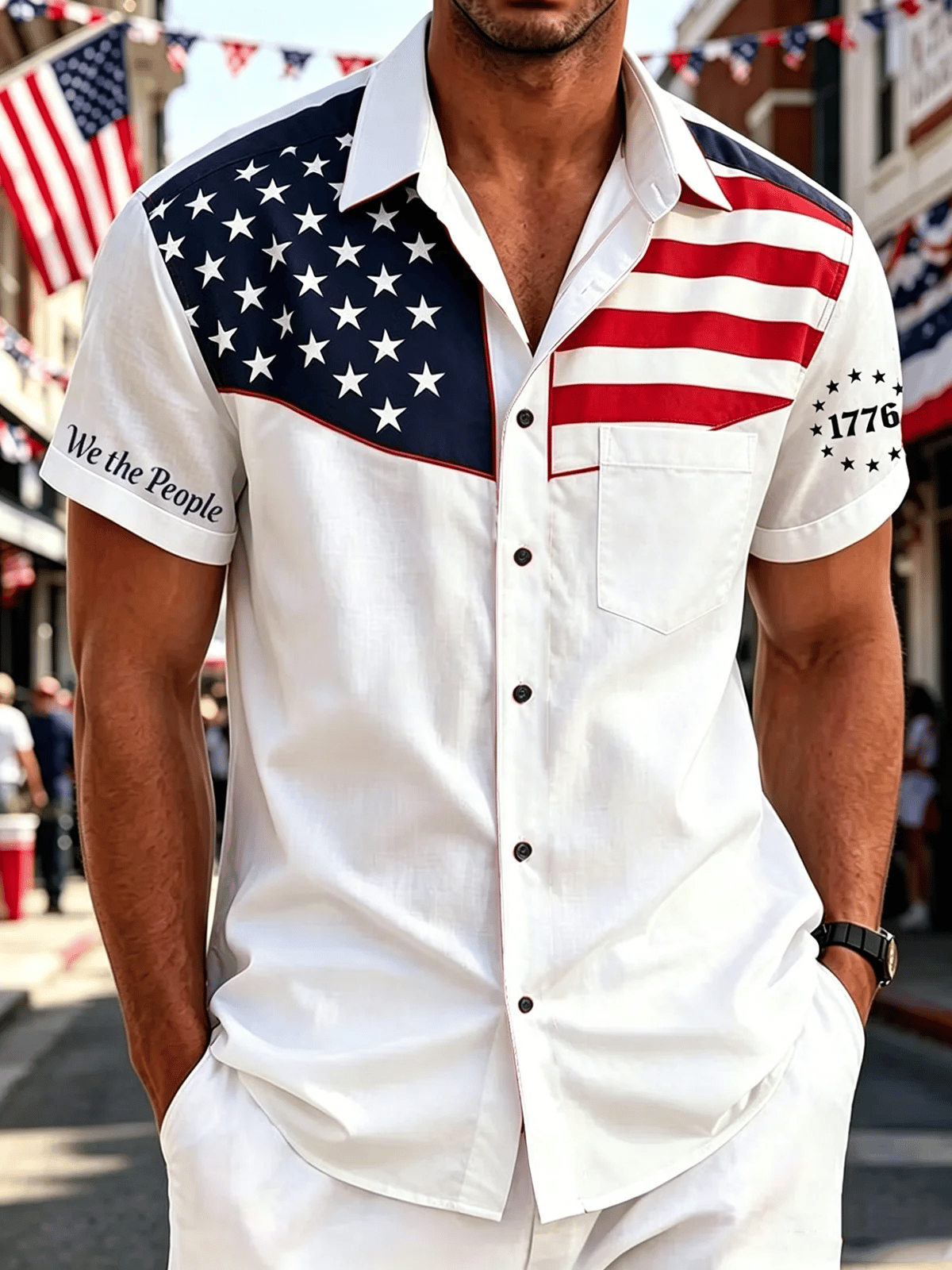 Men's vintage American 250th anniversary shirt
