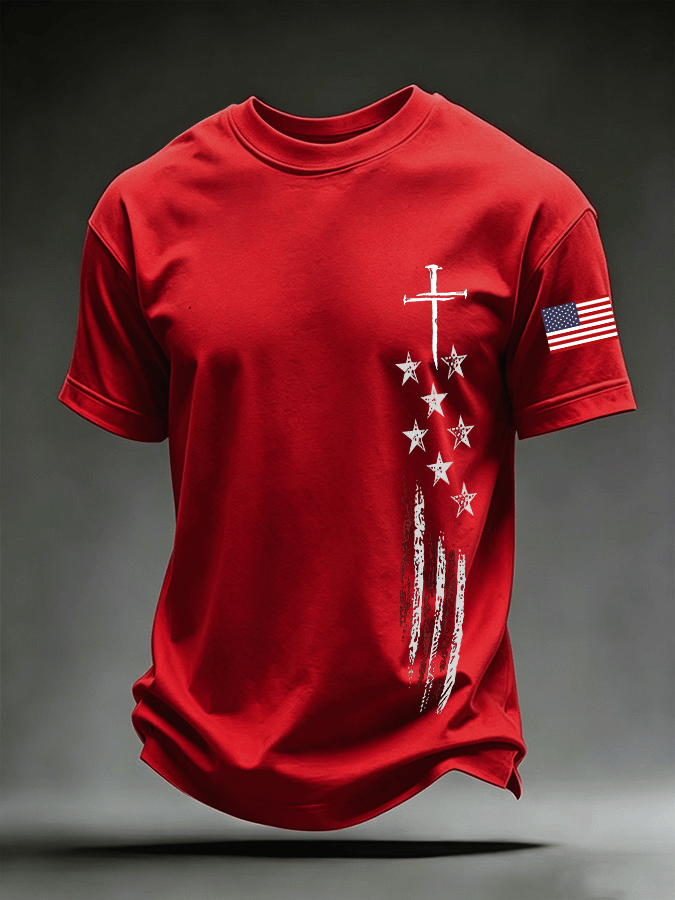 Men's Casual Printed Short-Sleeve T-Shirt
