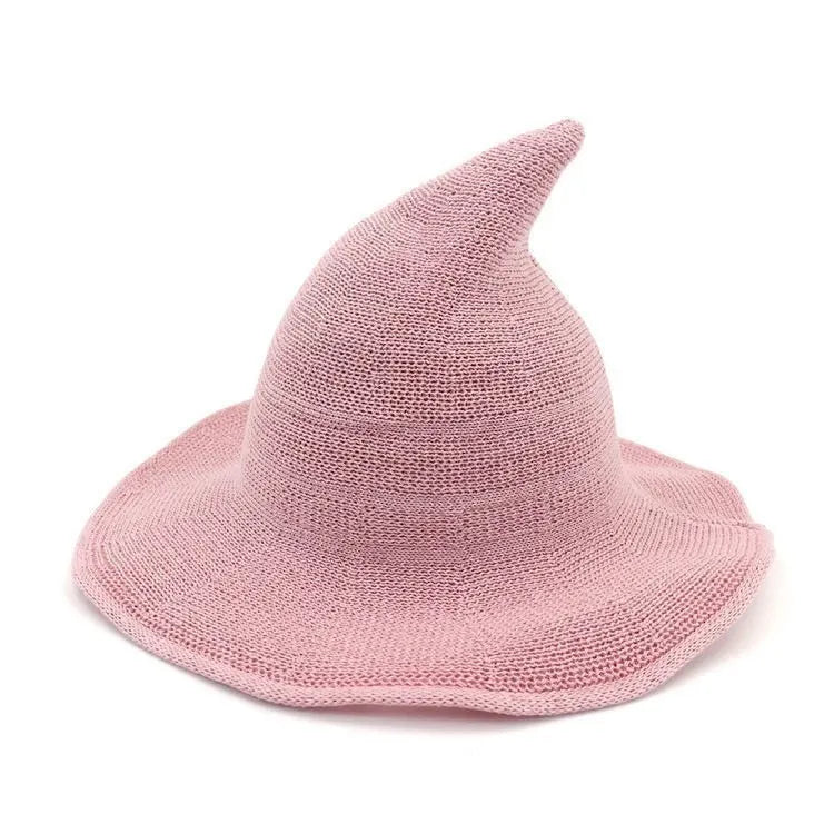 Halloween Solid Color Knitted Wizard Hat
