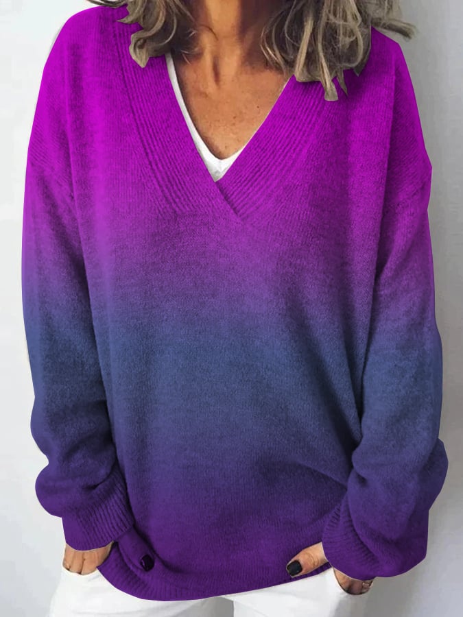 Women's Alzheimer's Prevention Purple Sweater