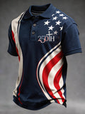 Men's 250th Anniversary of the USA Creative Print Short-Sleeve Polo Shirt