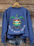 Women's Gulf Of Mexico, Forever Sea Turtle Sweatshirt