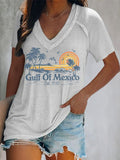 Women's Gulf Of Mexico Print T-Shirt