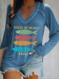 Women's Gulf Of Mexico Print T-Shirt