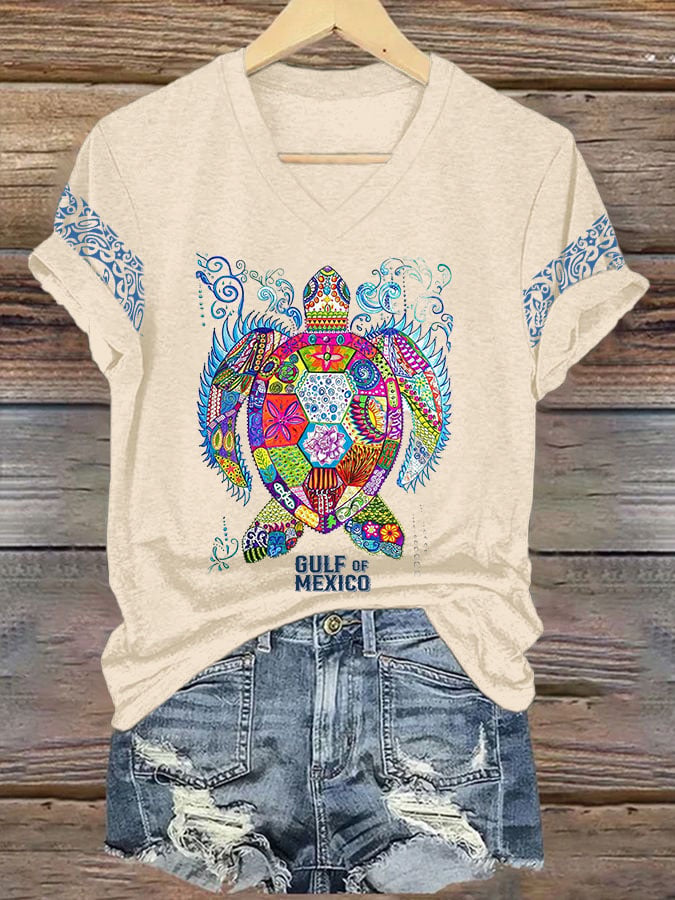 Women's Gulf Of Mexico Print T-Shirt