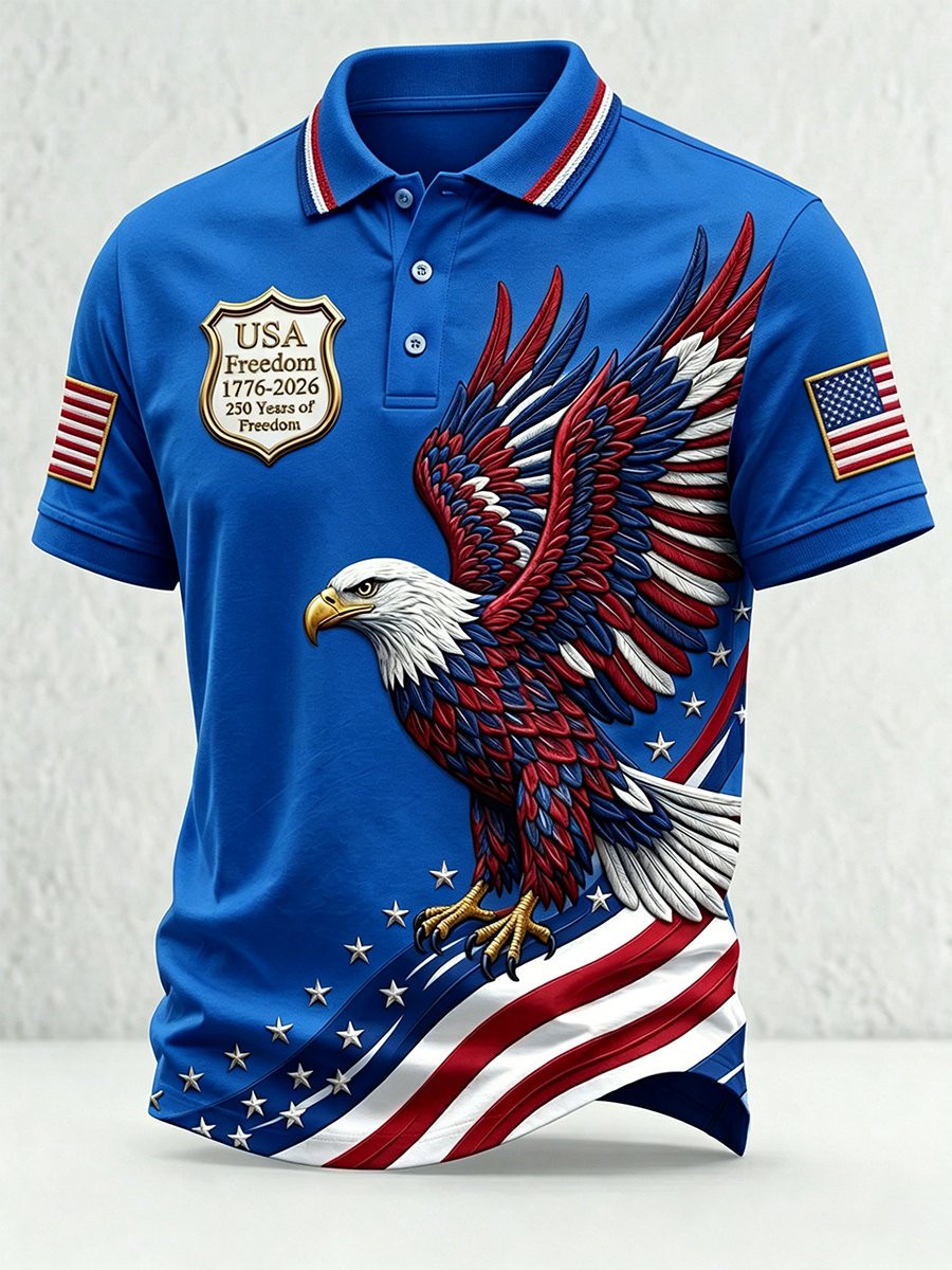 Men's U.S. 250th Anniversary Short-Sleeve Polo Shirt