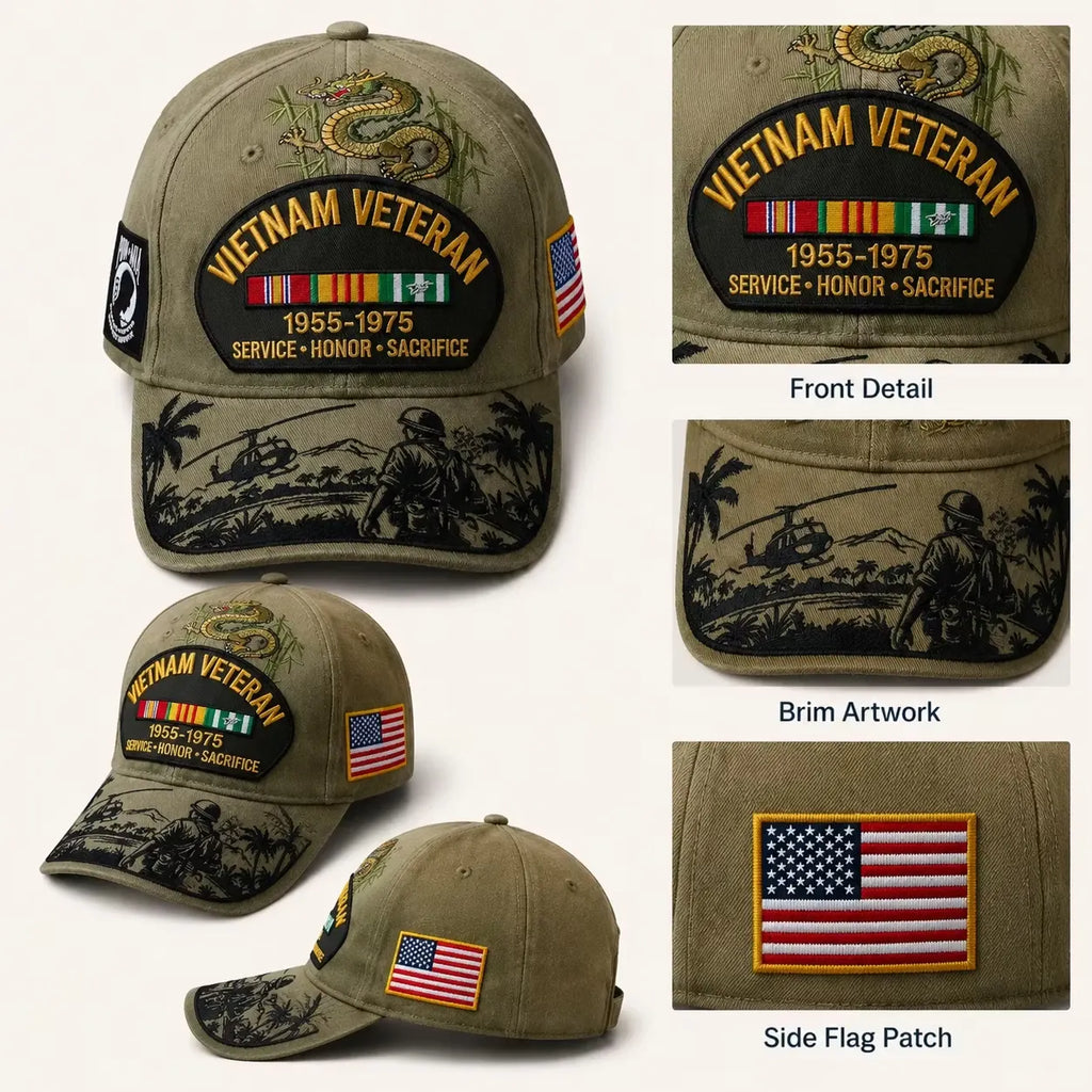 🇺🇸 Last Day Promo: 49% OFF 🎖️ - Vietnam Veteran Tribute Cap
