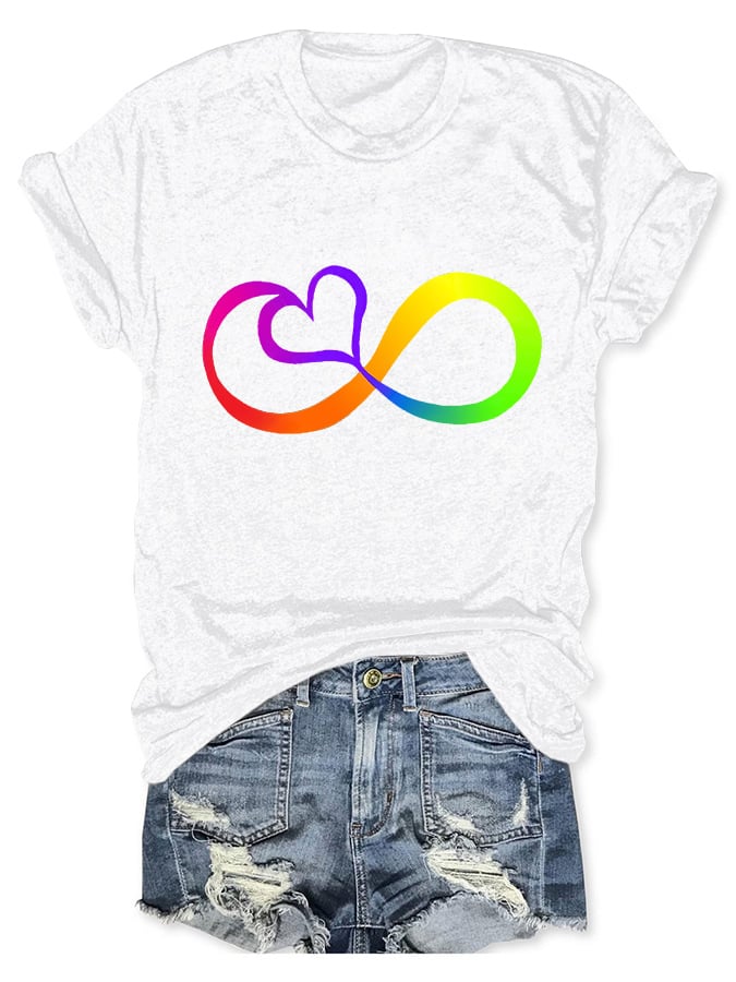 Autism Infinity Print T-Shirt
