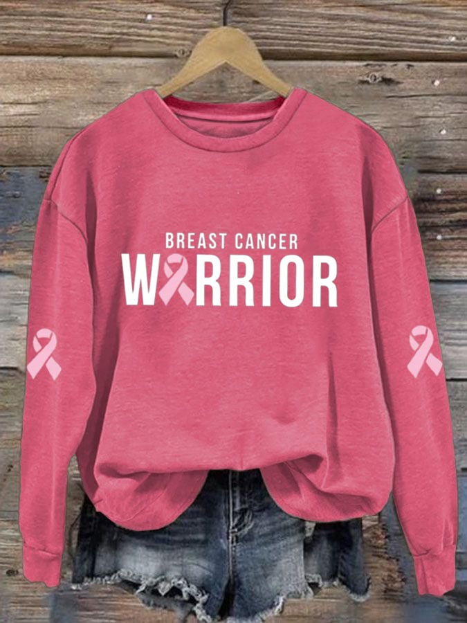 Women's Breast Cancer Pink Ribbon Sweatshirt